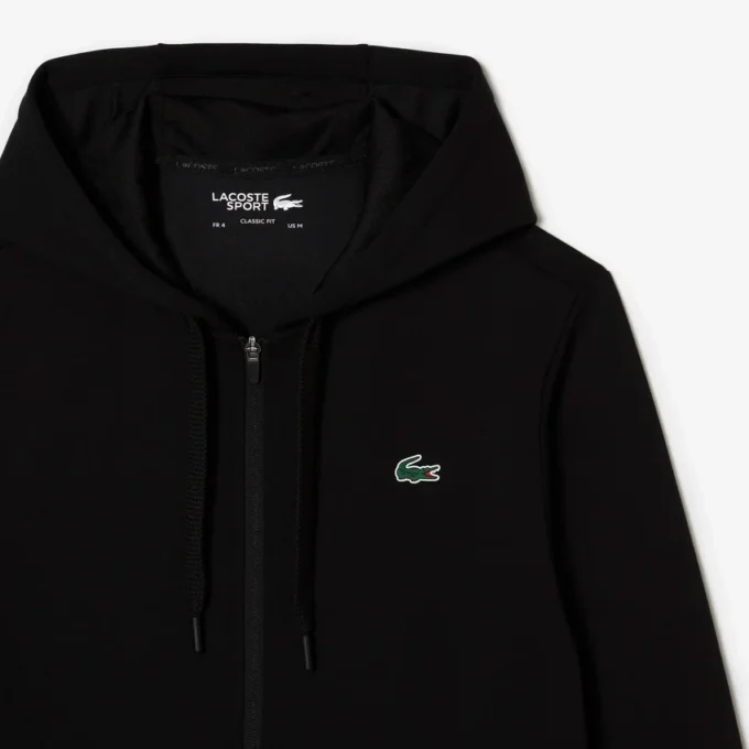 Camisola com capuz e fecho para homem