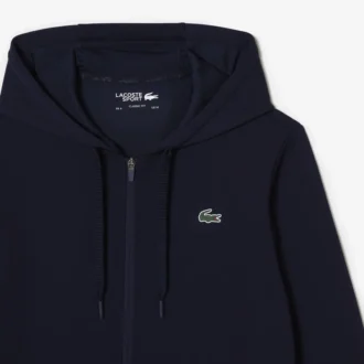 Camisola com capuz e fecho para homem
