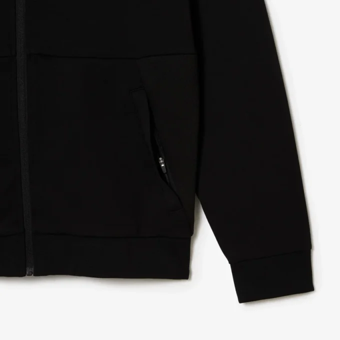 Camisola com capuz e fecho para homem