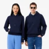 Camisola com capuz e logótipo em relevo