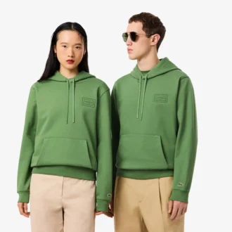 Camisola com capuz e logótipo em relevo