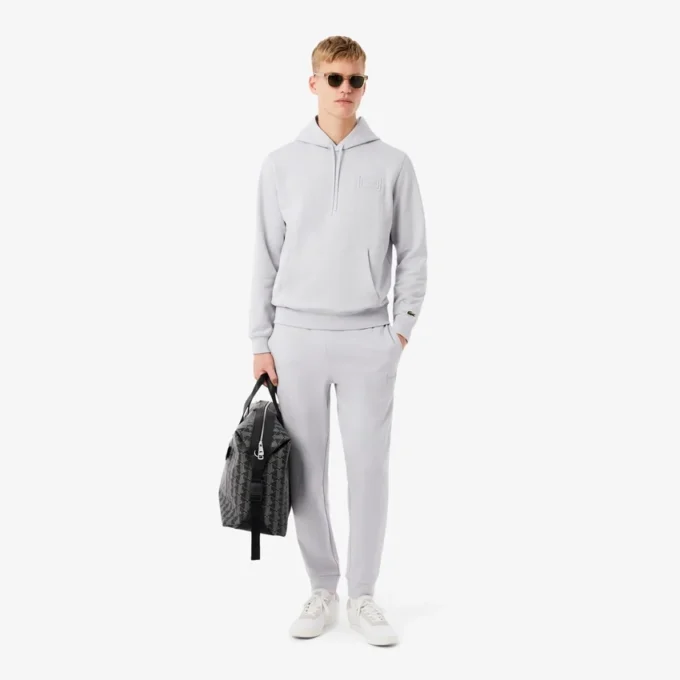 Camisola com capuz e logótipo em relevo
