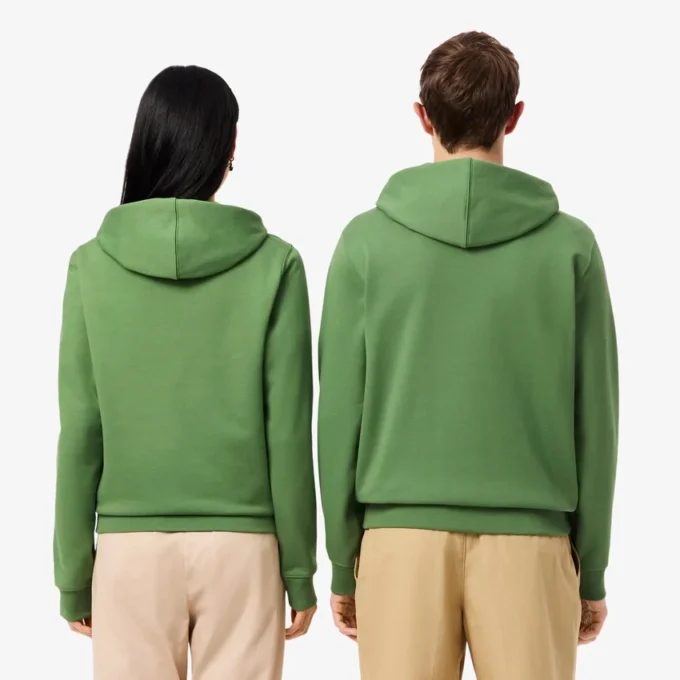 Camisola com capuz e logótipo em relevo