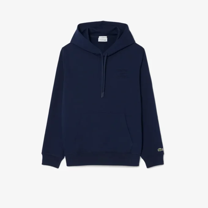 Camisola com capuz e logótipo em relevo