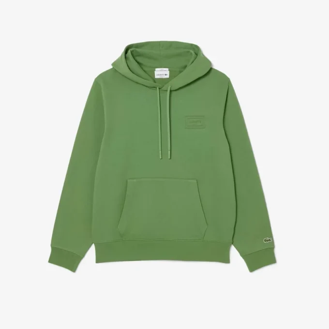 Camisola com capuz e logótipo em relevo