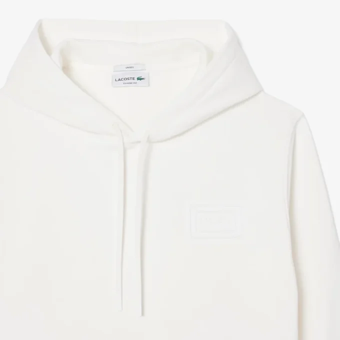Camisola com capuz e logótipo em relevo