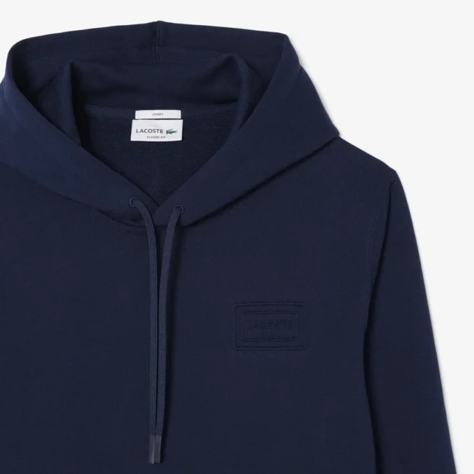 Camisola com capuz e logótipo em relevo