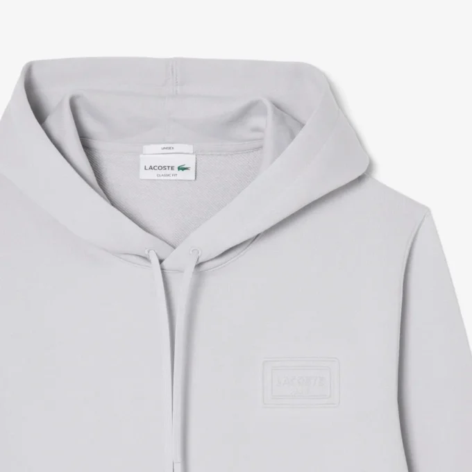 Camisola com capuz e logótipo em relevo