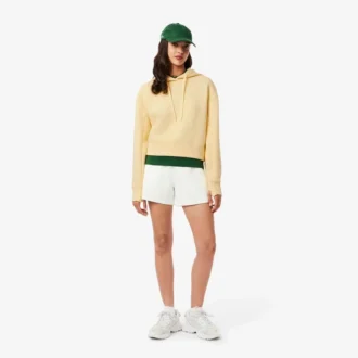 Camisola com capuz em algodão para mulher