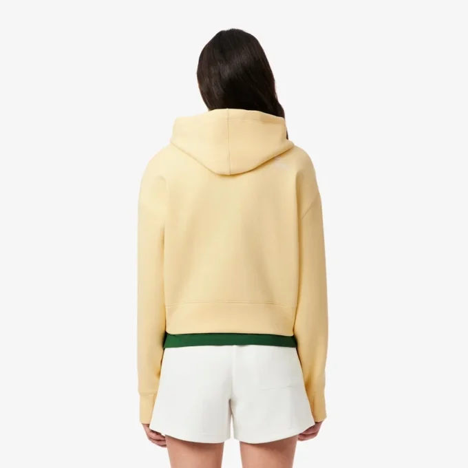 Camisola com capuz em algodão para mulher