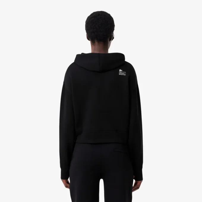 Camisola com capuz em algodão para mulher