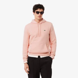 Camisola com capuz em malha de algodão para homem