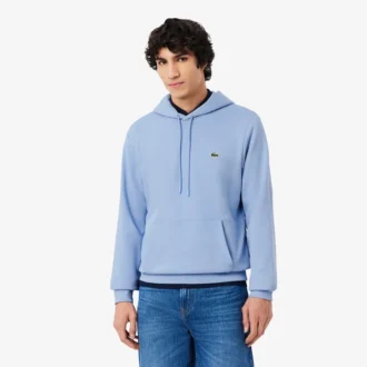 Camisola com capuz em malha de algodão para homem