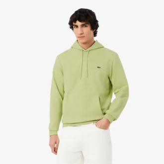 Camisola com capuz em malha de algodão para homem