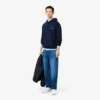 Camisola com capuz em malha de algodão para homem