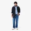 Camisola com capuz em malha de algodão para homem