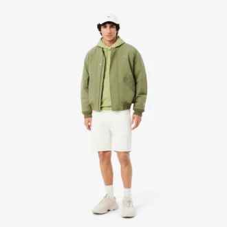 Camisola com capuz em malha de algodão para homem