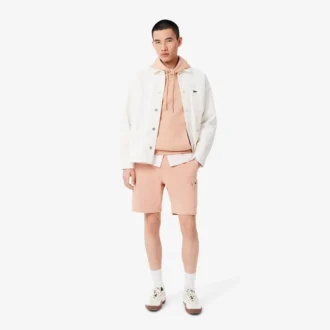 Camisola com capuz em malha de algodão para homem