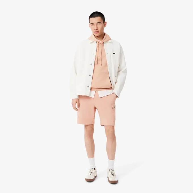 Camisola com capuz em malha de algodão para homem