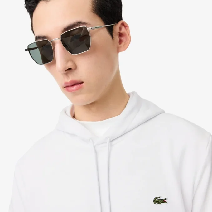 Camisola com capuz em malha de algodão para homem