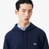 Camisola com capuz em malha de algodão para homem