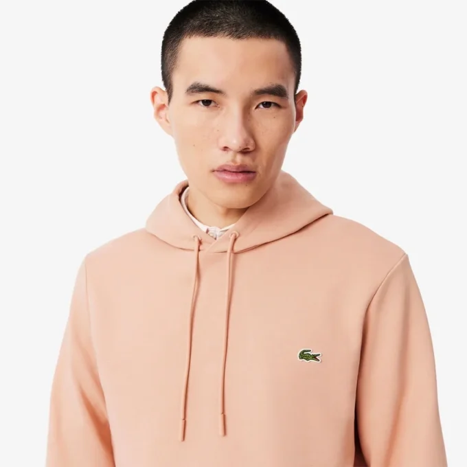 Camisola com capuz em malha de algodão para homem