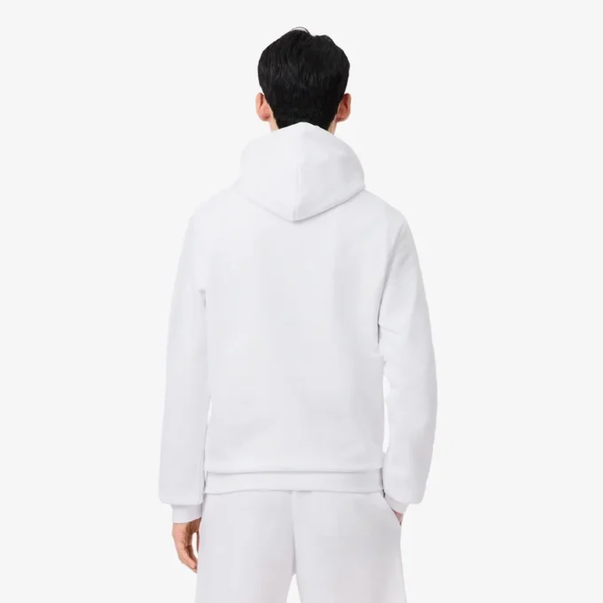 Camisola com capuz em malha de algodão para homem