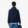 Camisola com capuz em malha de algodão para homem