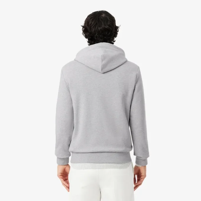 Camisola com capuz em malha de algodão para homem