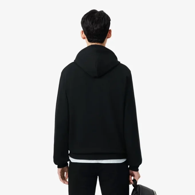 Camisola com capuz em malha de algodão para homem