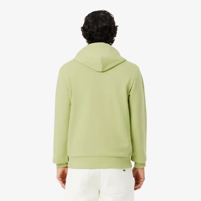 Camisola com capuz em malha de algodão para homem