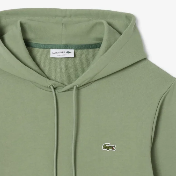 Camisola com capuz em malha de algodão para homem