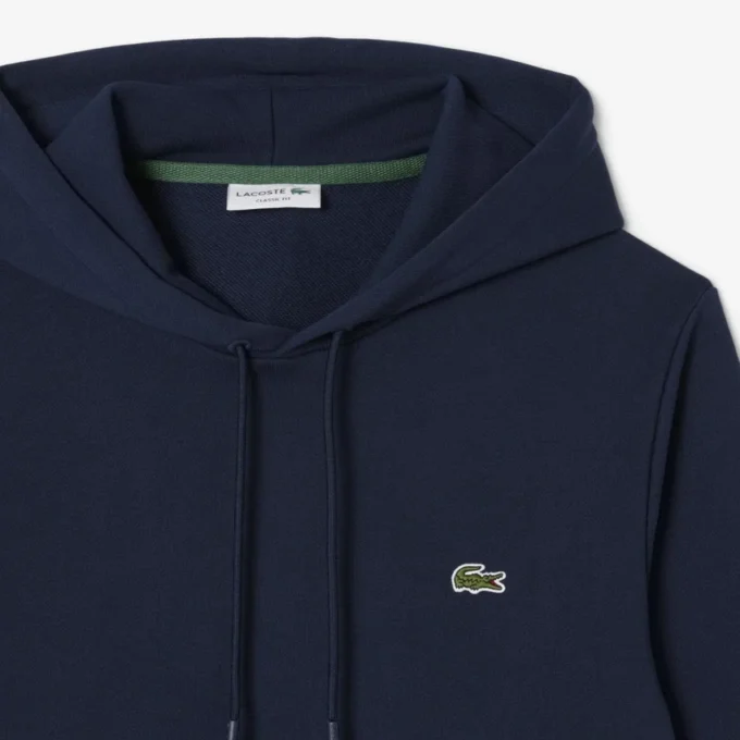 Camisola com capuz em malha de algodão para homem