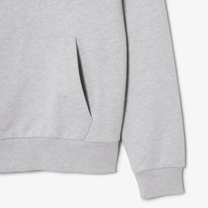 Camisola com capuz em malha de algodão para homem