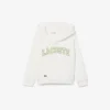 Camisola com capuz em malha polar bordada