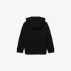 Camisola com capuz em malha polar bordada