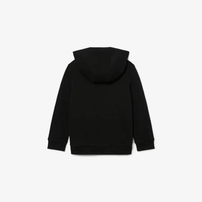 Camisola com capuz em malha polar bordada