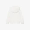 Camisola com capuz em malha polar bordada