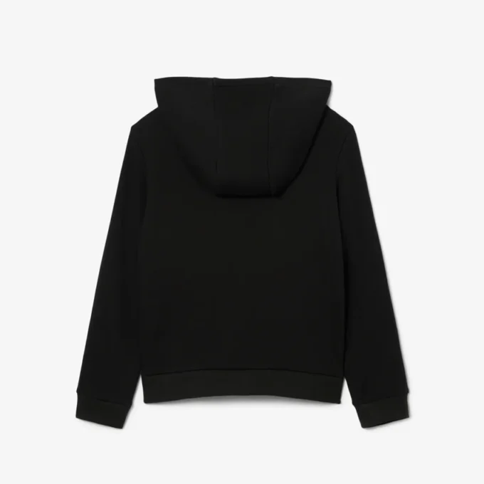 Camisola com capuz em malha polar bordada