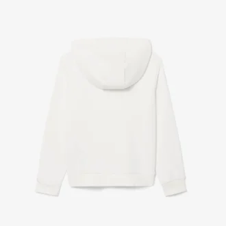 Camisola com capuz em malha polar bordada