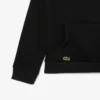 Camisola com capuz em malha polar bordada