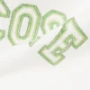 Camisola com capuz em malha polar bordada