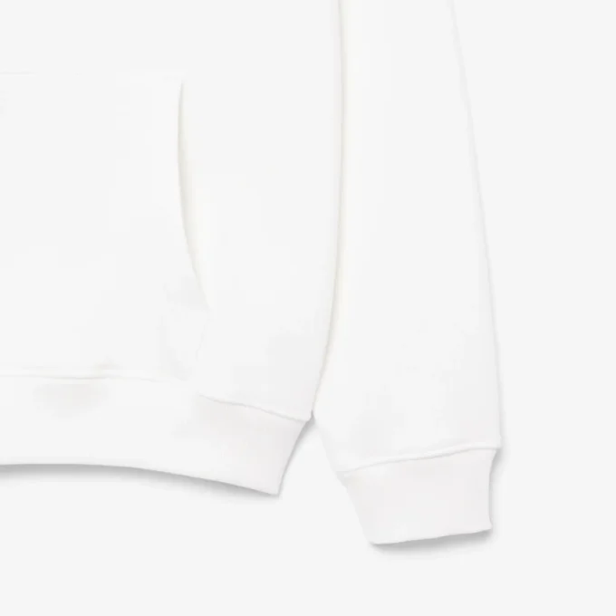 Camisola com capuz em malha polar com estampado múltiplo