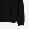 Camisola com capuz em malha polar com estampado múltiplo para homem