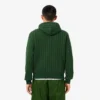 Camisola com capuz em malha polar com monograma para homem