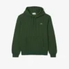 Camisola com capuz em malha polar com monograma para homem