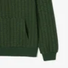 Camisola com capuz em malha polar com monograma para homem