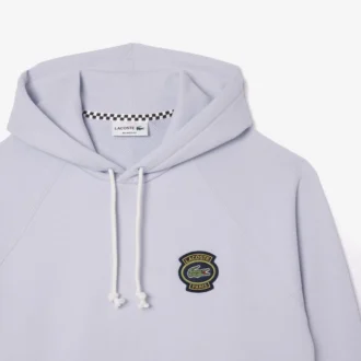 Camisola com capuz em malha polar de corte descontraído para homem