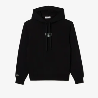 Camisola com capuz em malha polar de corte descontraído para mulher