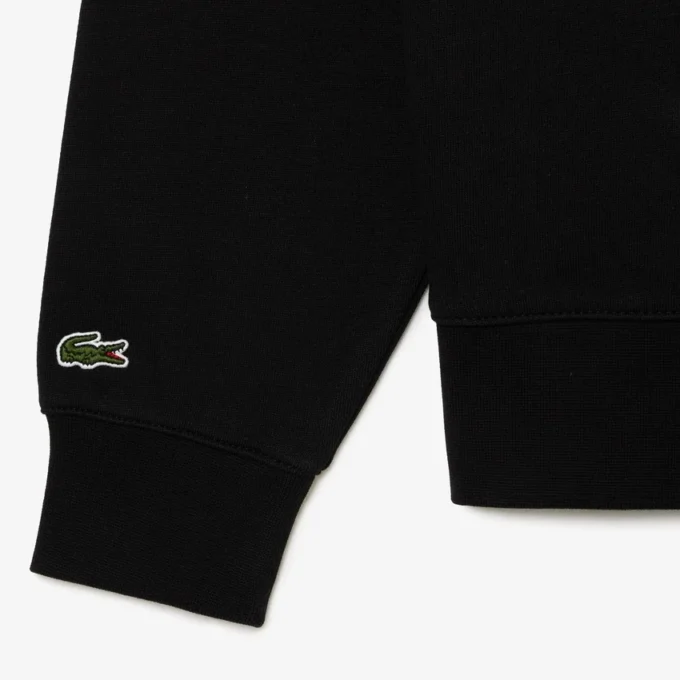 Camisola com capuz em malha polar de corte descontraído para mulher